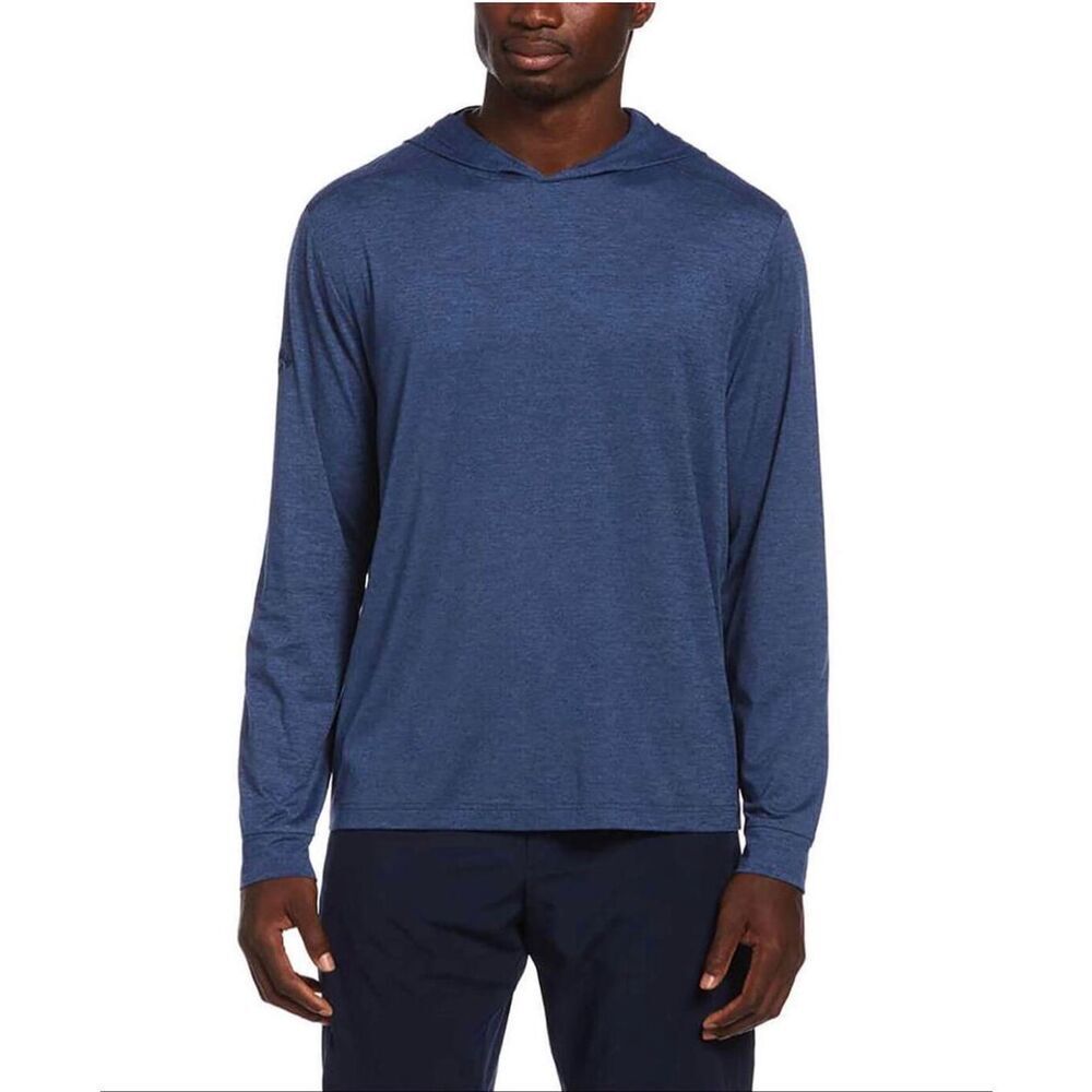 Callaway Long Sleeve Crossover Performance Soft Touch Golf Hoodie Peacoat Heathe